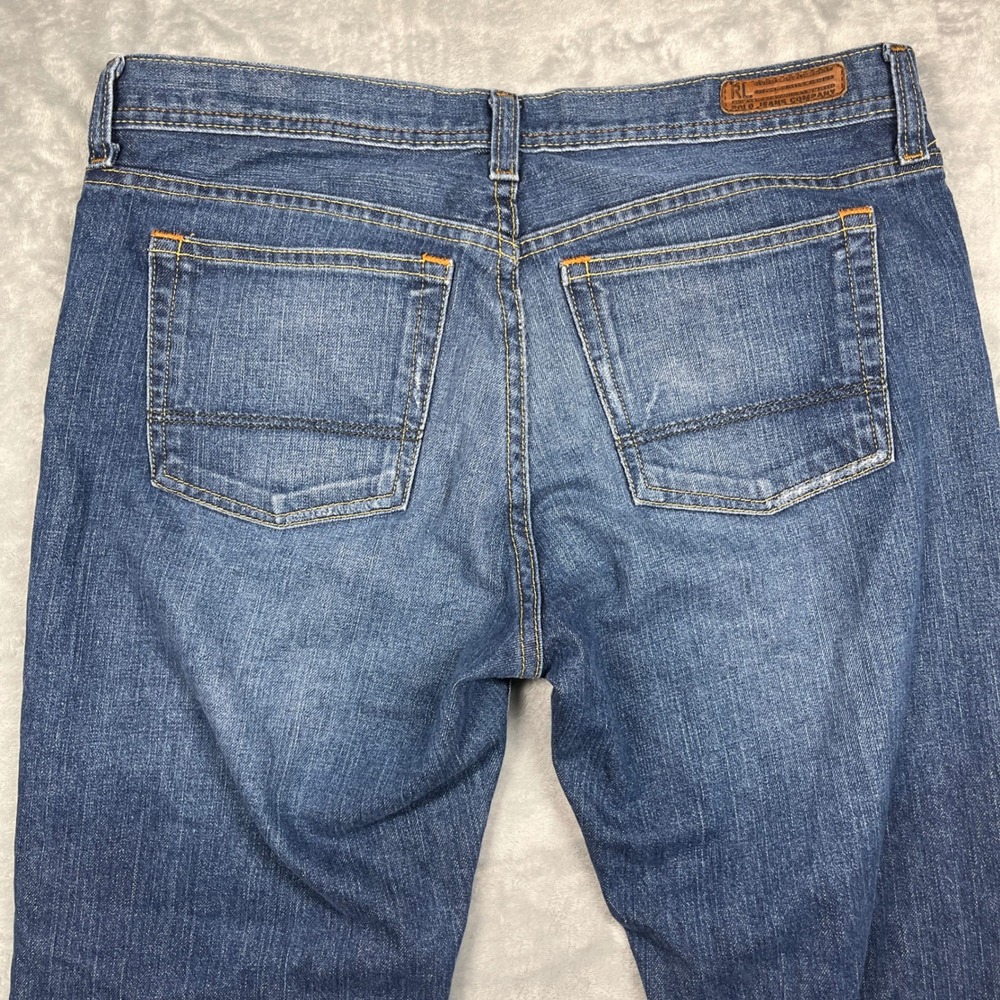 Polo Jeans Co Ralph Lauren Stretch Kelly Jean Distressed Bootcut Women Blue 12R - Picture 6 of 12
